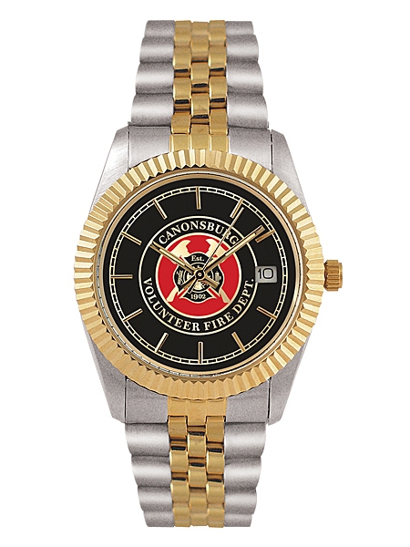 royal 2-tone custom logo watch