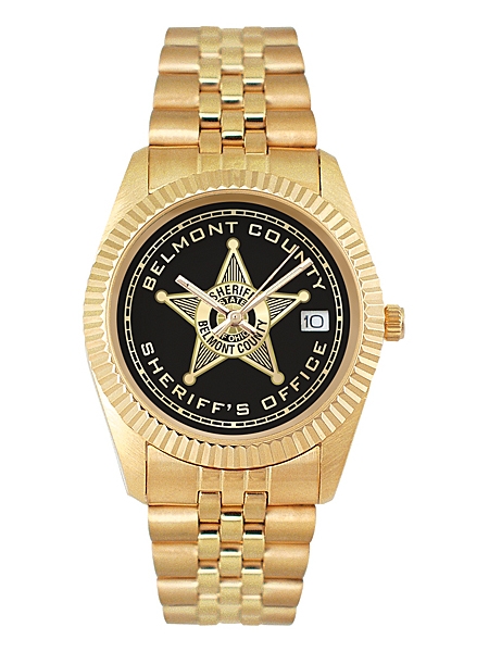 royal gold custom logo watch