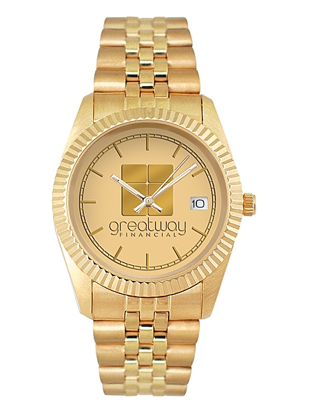royal Gold Custom Logo Watch