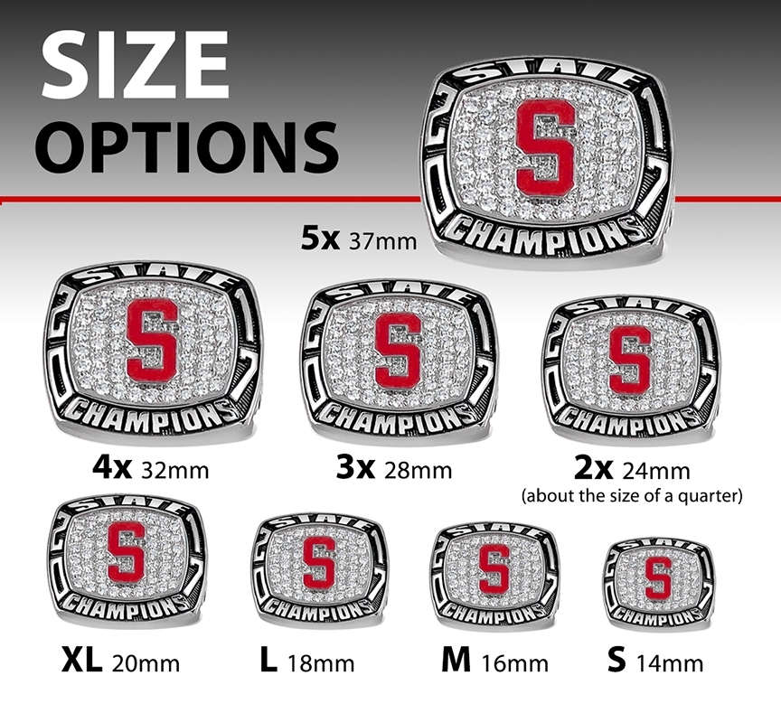 Championship Rings Size Options